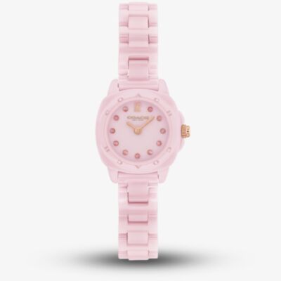 Coach Ladies Kitt Pink Ceramic Bracelet Watch 14504663