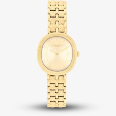 Coach Ladies Harlow Gold Dial Bracelet Watch 14504660