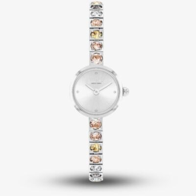 Coach Ladies Iris Silver Dial Tennis Bracelet Watch 14504722