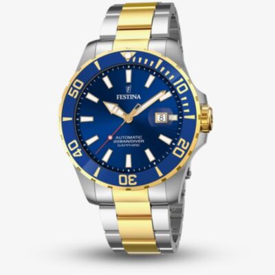 Festina Mens Automatic Two-Tone Diver Watch F20532/1