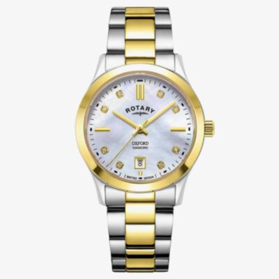 Rotary Contemporary Oxford Mother Of Pearl Diamond Watch LB05521/41/D