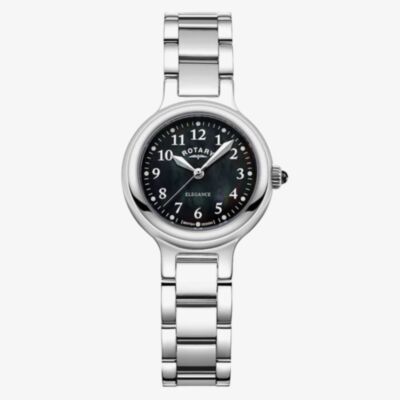 Rotary Traditional Elegance Black Mother Of Pearl Watch LB05135/38