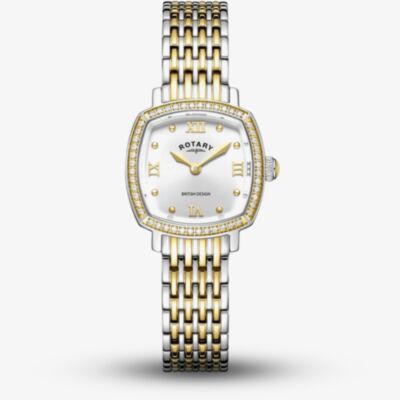 Rotary Ladies Traditional Crystal Two Tone Watch LB05811/70