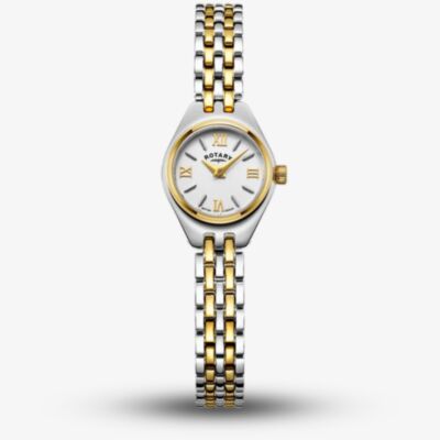 Rotary Ladies Cocktail Two-Tone Silver Dial Watch LB05126/70