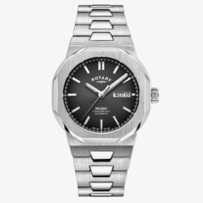 Rotary Sport Automatic Octagon Black Dial Watch GB05490/04