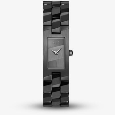 Armani Exchange Ladies Aria Black Bracelet Watch AX4702