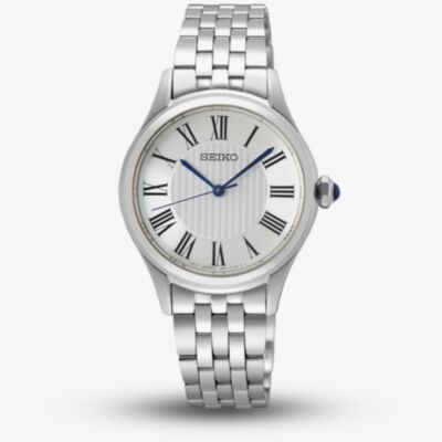 Seiko Ladies Caprice White Dial Stainless Steel Bracelet Watch SUR609P1