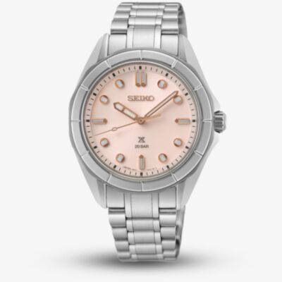 Seiko Ladies Prospex Marine Sports Pink Dial Watch SUR597J1