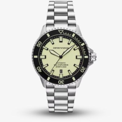 Emporio Armani Mens Sea Explorer Silver Watch AR60083