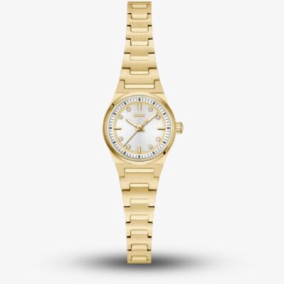 BOSS Ladies Candor Gracey Golden Silver Dial Bracelet Watch 1502863
