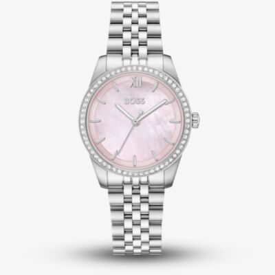 BOSS Ladies Graceful Precious Pink Mother of Pearl Dial Bracelet Watch 1502866