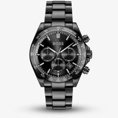 BOSS Mens Hero 2.0 Black Chronograph Watch 1514271