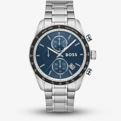 BOSS Mens Grand Prix Choronograph Blue Dial Bracelet Watch 1514344