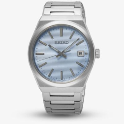 Seiko Unisex Classic Light Blue Dial Date Watch SUR599P1
