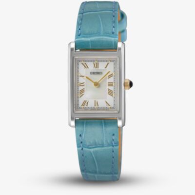 Seiko Ladies Classic Turquoise Leather Strap Watch SWR101P1