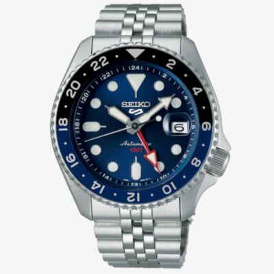 Seiko Mens 5 Sports ‘Blueberry’ GMT SKX Re-Interpretation Watch SSK003K1