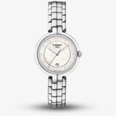 Tissot Ladies Flamingo Mother Of Pearl Dial Diamond Set Watch T094.210.11.116.01