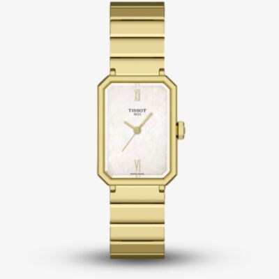 Tissot Ladies SRV Gold Mother Of Pearl Dial Watch T160.110.33.113.00
