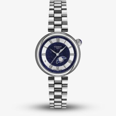 Tissot Ladies Desir Blue Moonphase Dial Stainless Steel Bracelet Watch T152.223.11.493.00