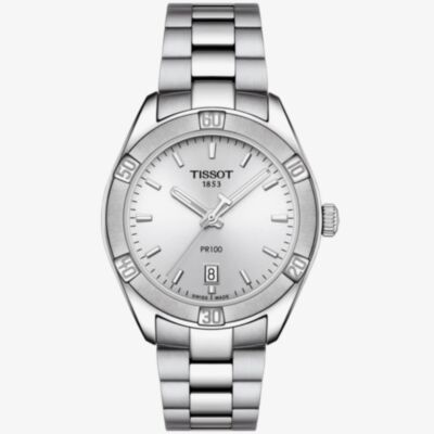 Tissot Ladies T-Classic PR 100 Sports Chic Silver Watch T101.910.11.031.00