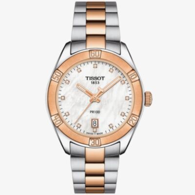 Tissot Ladies T-Classic PR 100 Sports Chic Pearl Watch T101.910.22.116.00