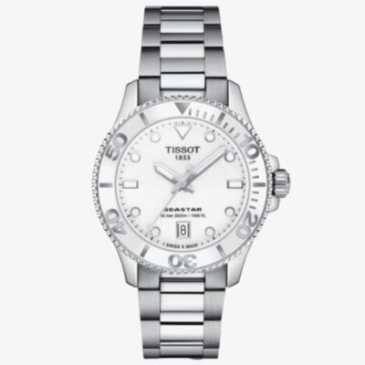 Tissot Unisex Seastar 36mm White Dial Watch T120.210.11.011.00