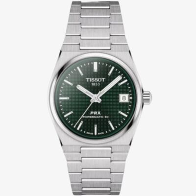 Tissot Ladies PRX Powermatic 80 Green Dial Watch T137.207.11.091.00
