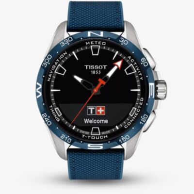 Tissot Mens T-Touch Connect Solar 47.5mm Blue Strap Smartwatch T121.420.47.051.06