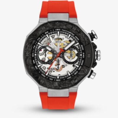 Tissot Mens Limited Edition T-Race MotoGP 2026 Automatic Chronograph Red Rubber Strap Watch T141.462.27.051.00