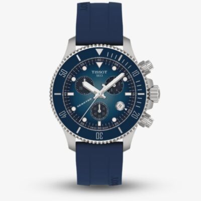 Tissot Seastar 1000 Chronograph Blue Rubber Strap Watch T120.217.17.041.00