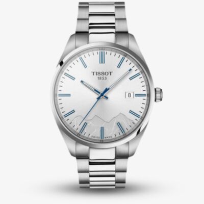 Tissot Mens PR100 Jungfraubahn Silver Dial Watch T150.410.11.031.00