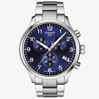 Tissot Mens T-Sport Chrono Xl Classic Blue Dial Bracelet Watch T116.617.11.047.01