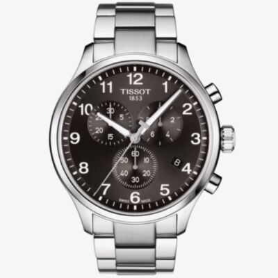 Tissot Mens T-Sport Chrono XL Classic Black Dial Bracelet Watch T116.617.11.057.01