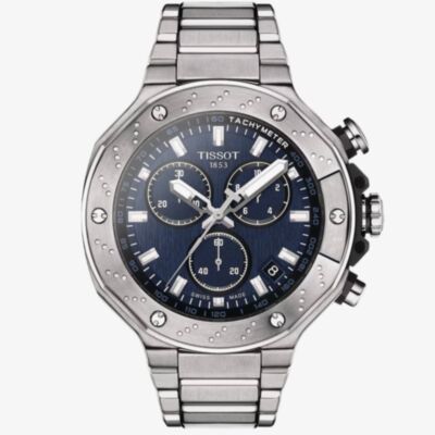 Tissot Mens T-Race Chronograph Blue Dial Watch T141.417.11.041.00