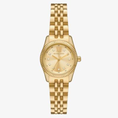 Michael Kors Lexington Gold Tone Crystal Watch MK4741