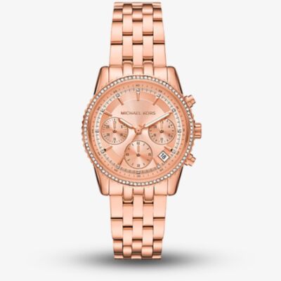  Michael Kors Ladies Bryant Rose Gold Chronograph Watch MK7531