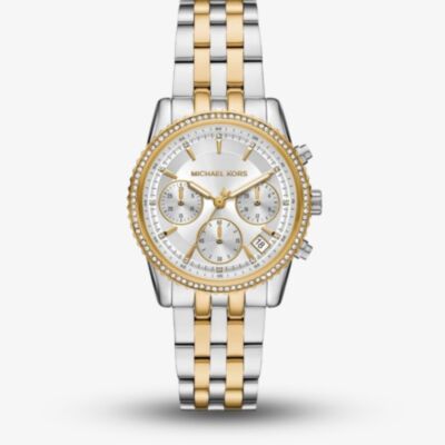 Michael Kors Ladies Mini Bryant Two-Tone Chronograph Watch MK7532