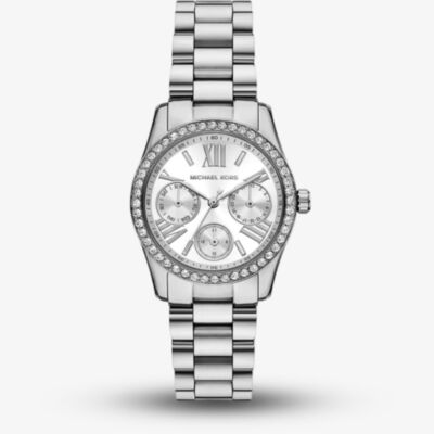 Michael Kors Ladies Lexington Silver Chronograph Watch MK4979