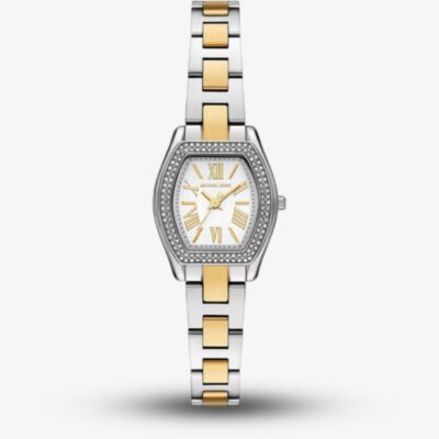 Michael Kors Ladies Gold Silver Petite Chelsea Pavé Two - Tone Bracelet Watch MK7620