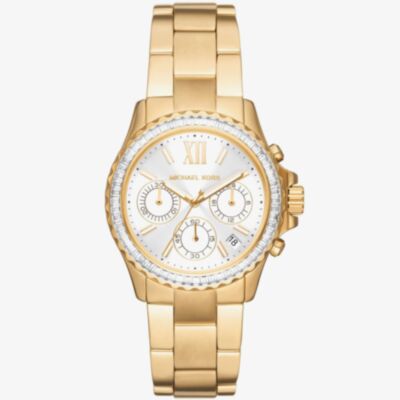 Michael Kors Ladies Everest Chronograph Silver Dial Watch MK7212