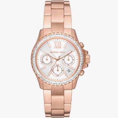 Michael Kors Ladies Everest Rose Gold Watch MK7213