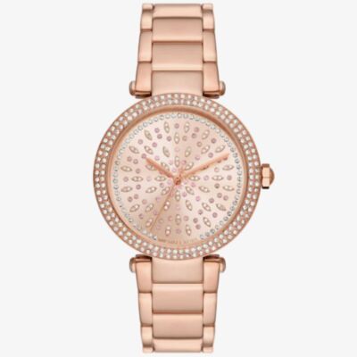 Michael Kors Ladies Parker Rose Gold Plated Watch MK7286