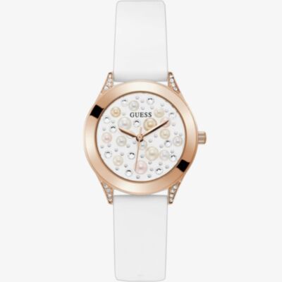 Guess Pearl Rose Gold Case Watch GW0381L3