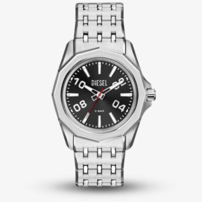 Diesel Mens Stinger Black Dial Bracelet Watch DZ2245