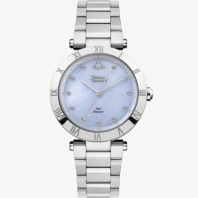 Vivienne Westwood Ladies Montagu Blue Mother Of Pearl Dial Bracelet Watch VV206BLSL