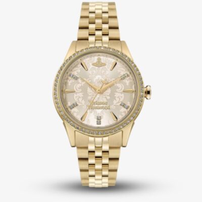 Vivienne Westwood Ladies Little Wallace Gold Watch VV327LCPGD