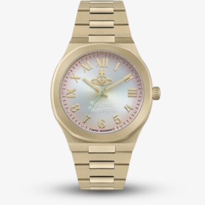 Vivienne Westwood Ladies Merton Gold Multicolour Dial Watch VV318MTGD