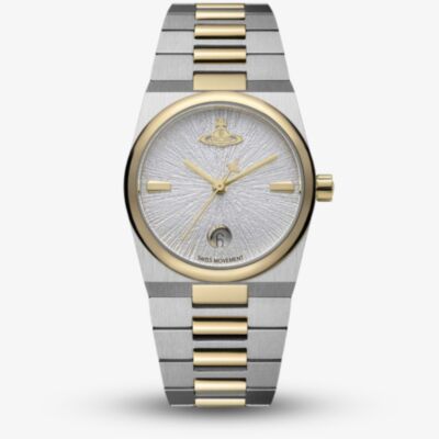 Vivienne Westwood Ladies Hoxton Two-Tone Silver Dial Watch VV332SLSG