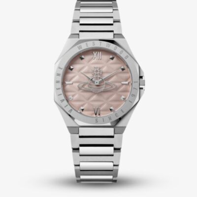 Vivienne Westwood Mens Aldgate Pink Dial Watch VV344PPKSL