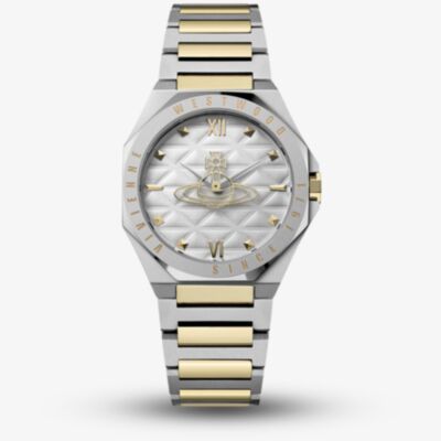 Vivienne Westwood Mens Aldgate Two Tone Silver Dial Watch VV344SWSG